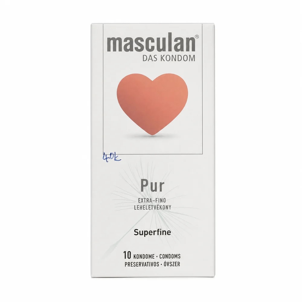 Masculan Pur Superfine condom, 10 condoms - Preah Chan Tep Pharmacy