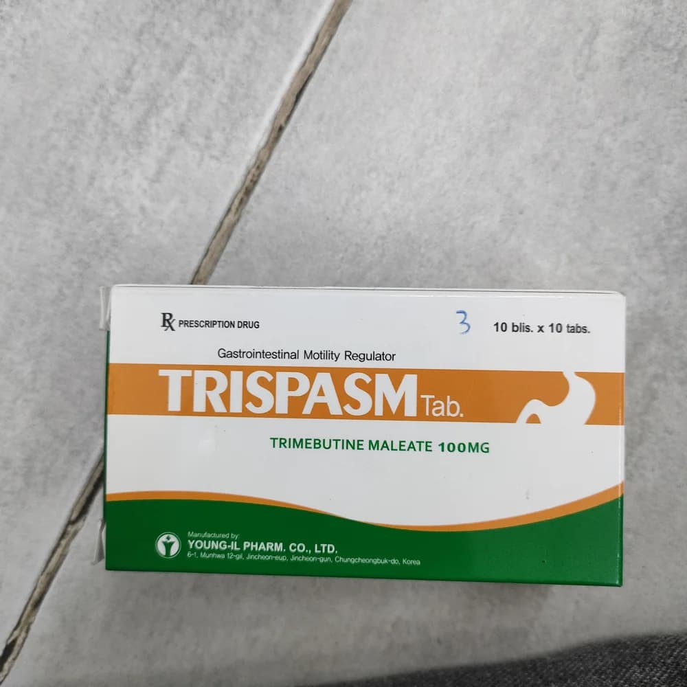 Trispasm Trimebutine maleate 100 mg per tablet