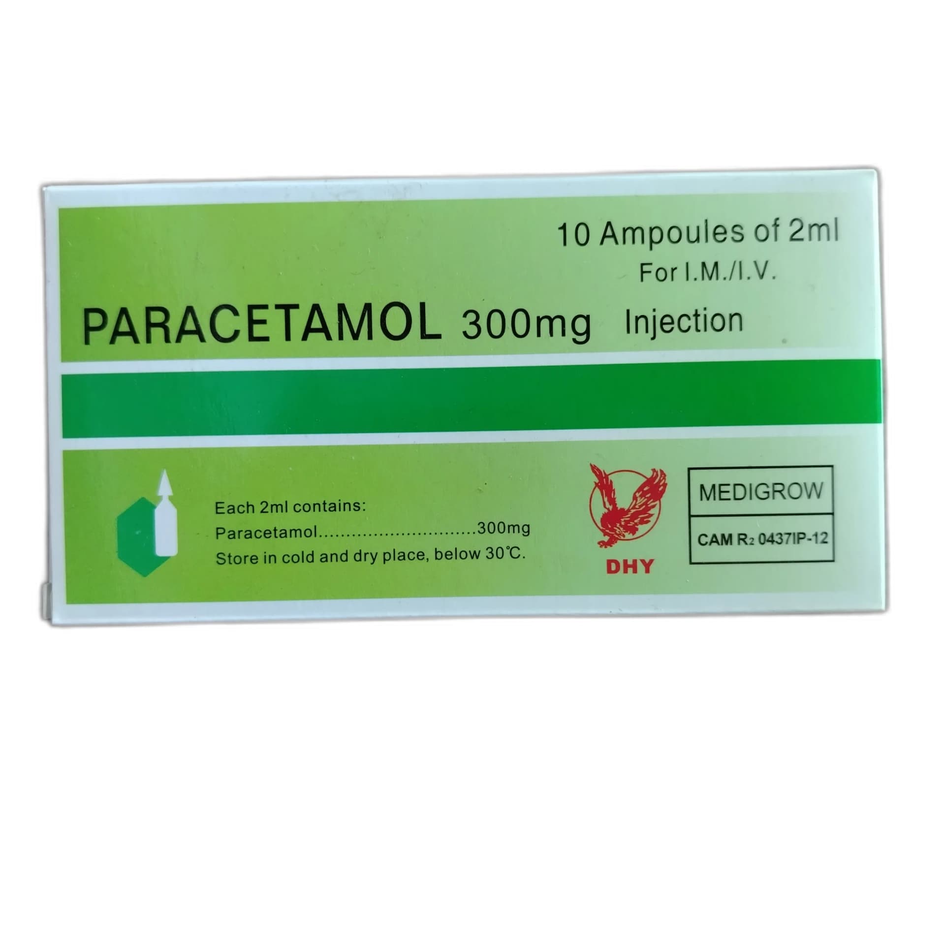Paracetamol Injection 300 mg / 2 ml