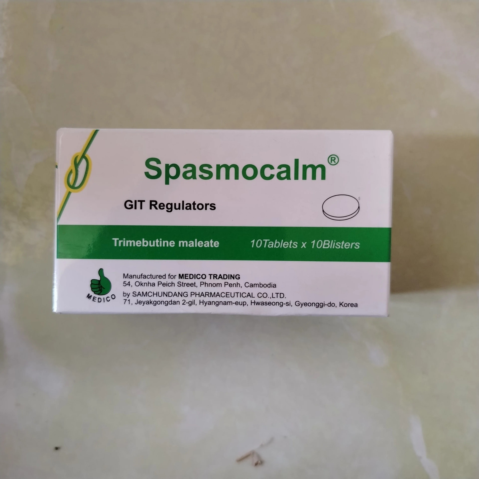 Spasmocalm 100 mg - Phal Cham Rouen