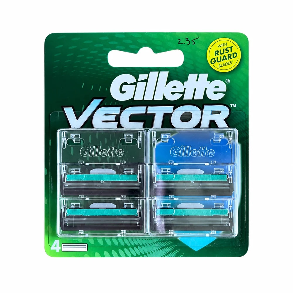 Gillette Vector 4 cartridges - PHARMCY ARUN REAS