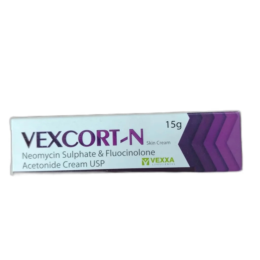 VexCort-N 15g Fluocinolone 0.025%, Neomycin Sulphate 0.5% - PONLEU DOUNG DARA PHARMACY