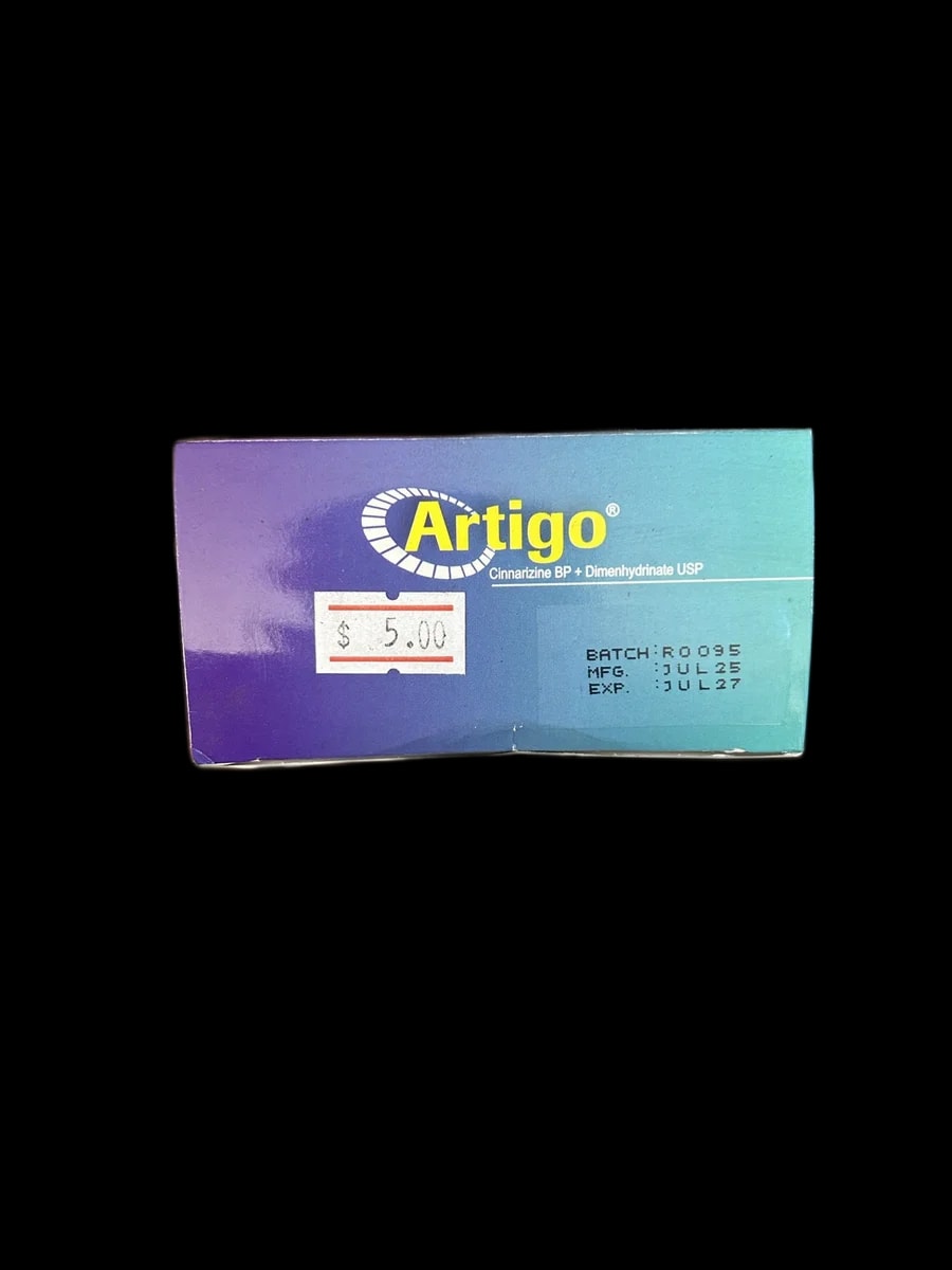 Artigo Cinnarizine BP + Dimenhydrinate USP - α±ααααααΆααααααααααααα