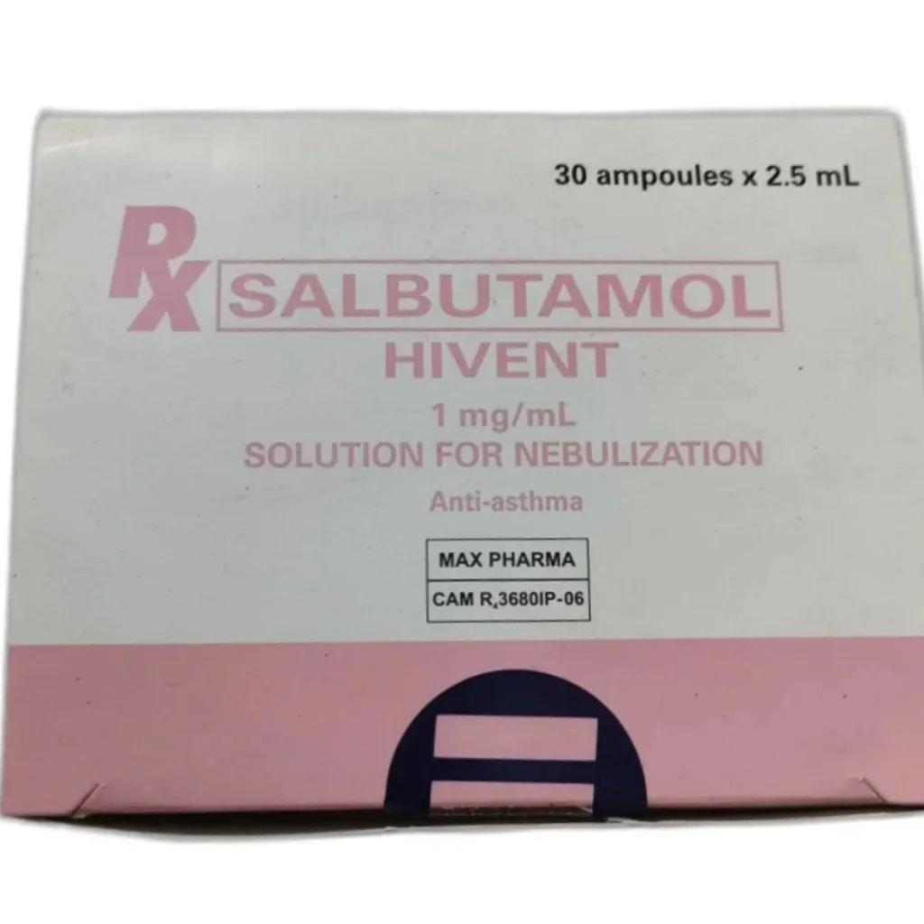 Salbutamol Hivent for Nebulization 1 mg/mL - ឱសថស្ថាន សុខលាភ