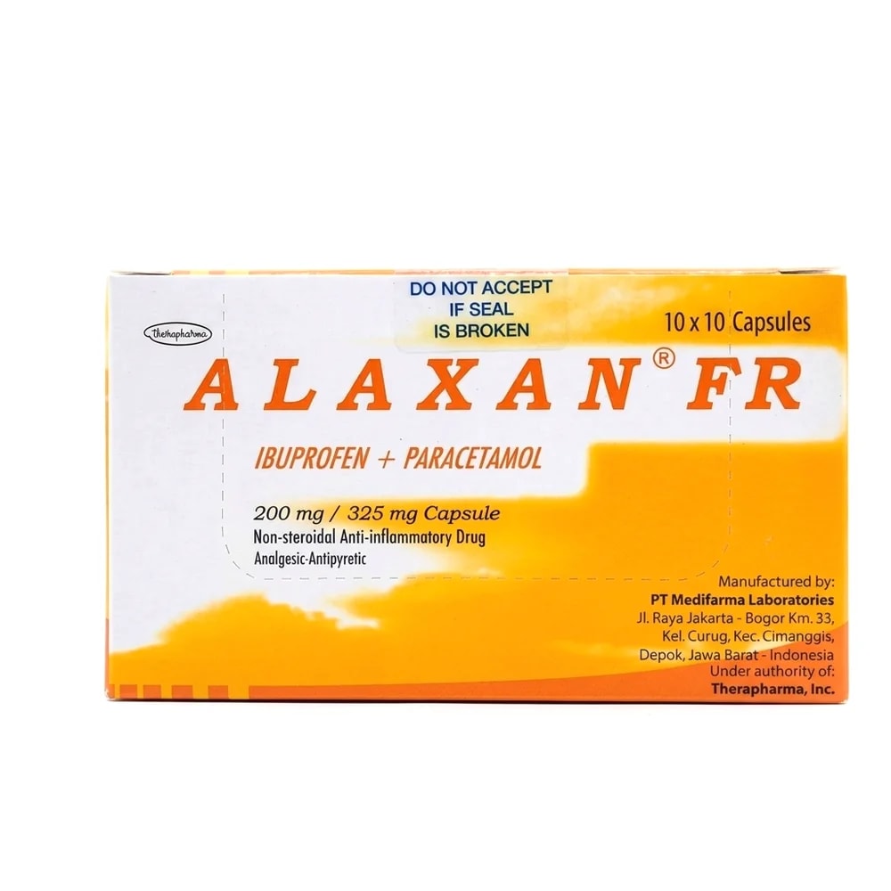 Alaxan FR 200 mg / 325 mg - ហ្វាម៉ាសង់តេ