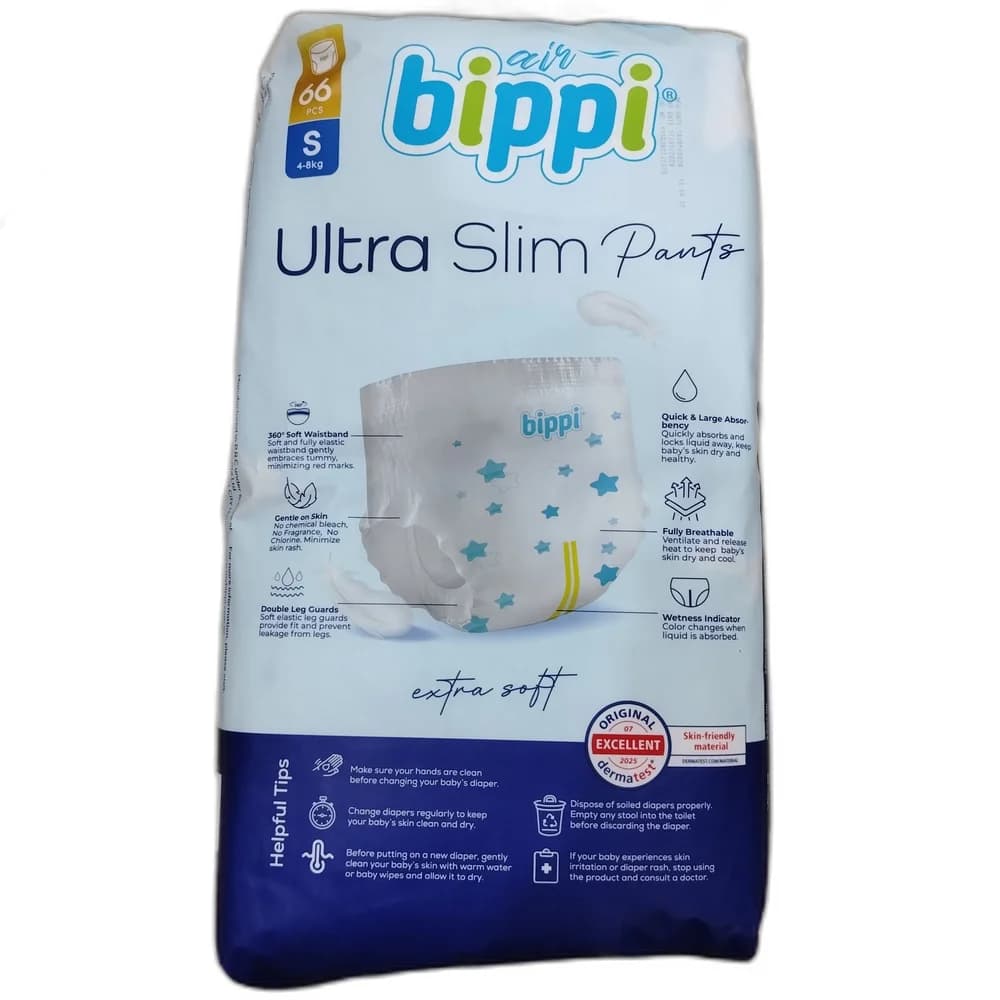 Bippi Air Ultra Slim Pants Size S, 66 pcs