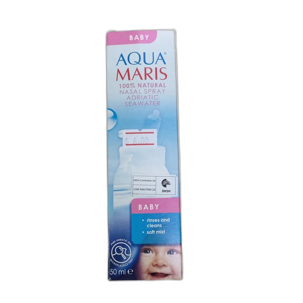 Aqua Maris Baby Isotonic Adriatic seawater nasal spray, 50 mL
