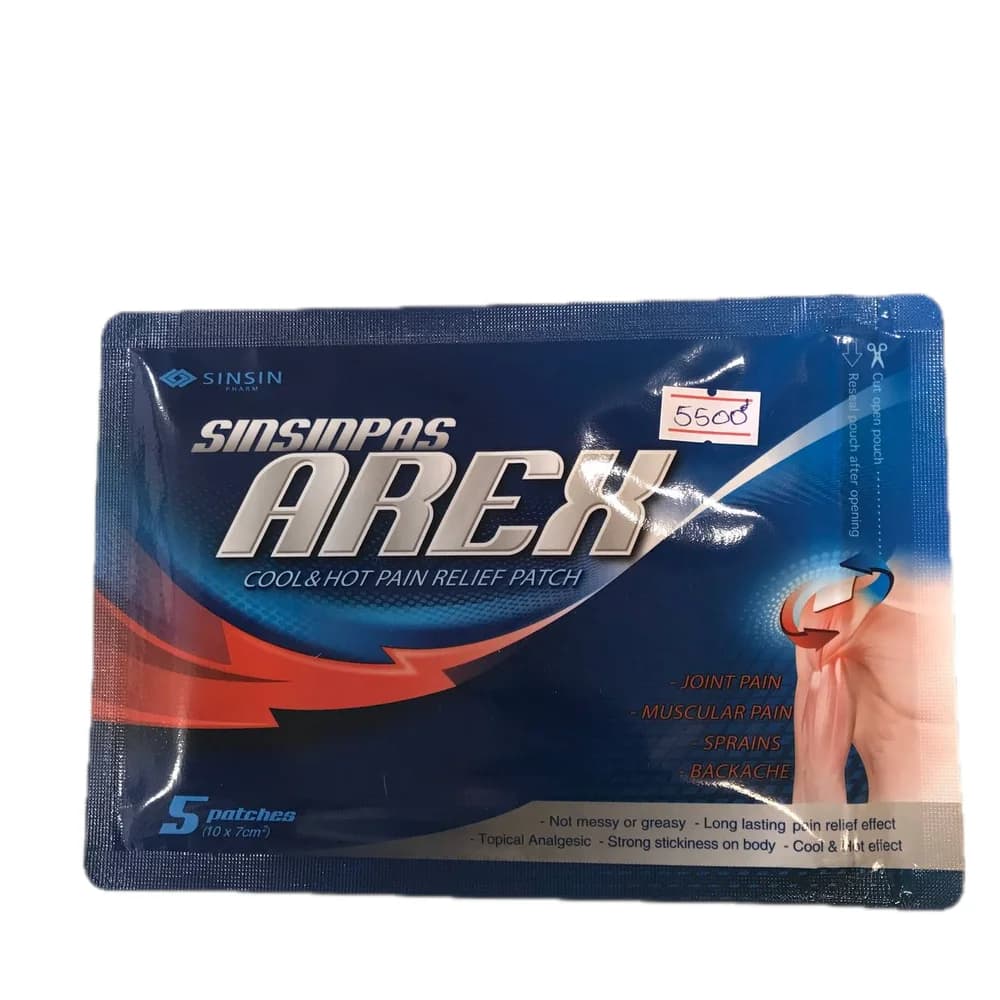 Sinsinpas Arex Cool & Hot patch 10 x 7 cm (1150.62 mg per sheet)