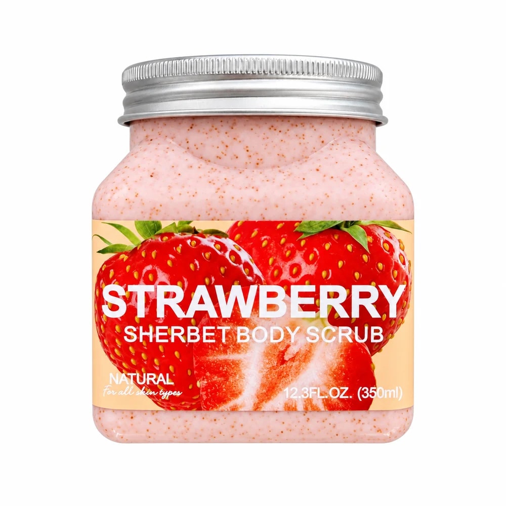 Wokali Strawberry Sherbet Body Scrub 350 ml - Pharmacy Krech hong