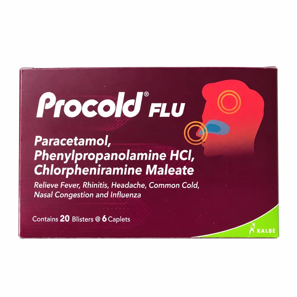 Procold Flu 500 mg / 25 mg / 2 mg - ហ្វាម៉ាសង់តេ
