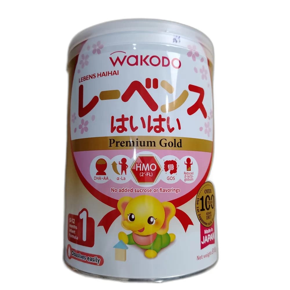 Wakodo Lebens Haihai Premium Gold 1 Infant Formula (0-12 Months) 810 g