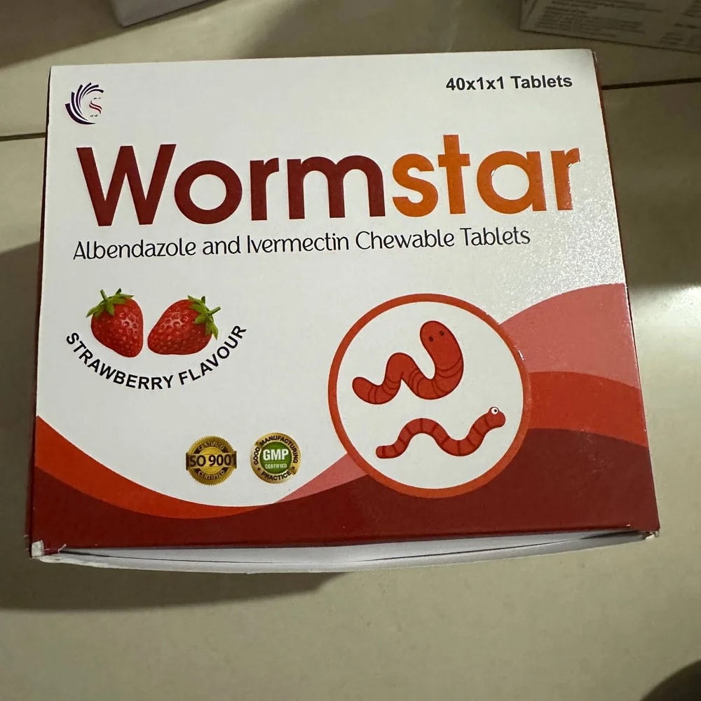 Wormstar 400 mg / 6 mg chewable tablets - PHARMCY ARUN REAS