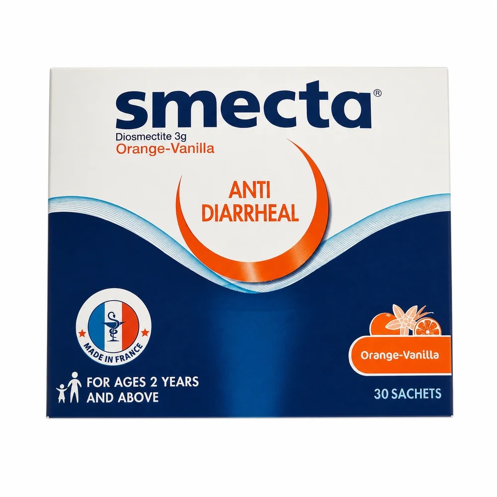 Smecta Orange-Vanilla Diosmectite 3 g per sachet - Preah Chan Tep Pharmacy