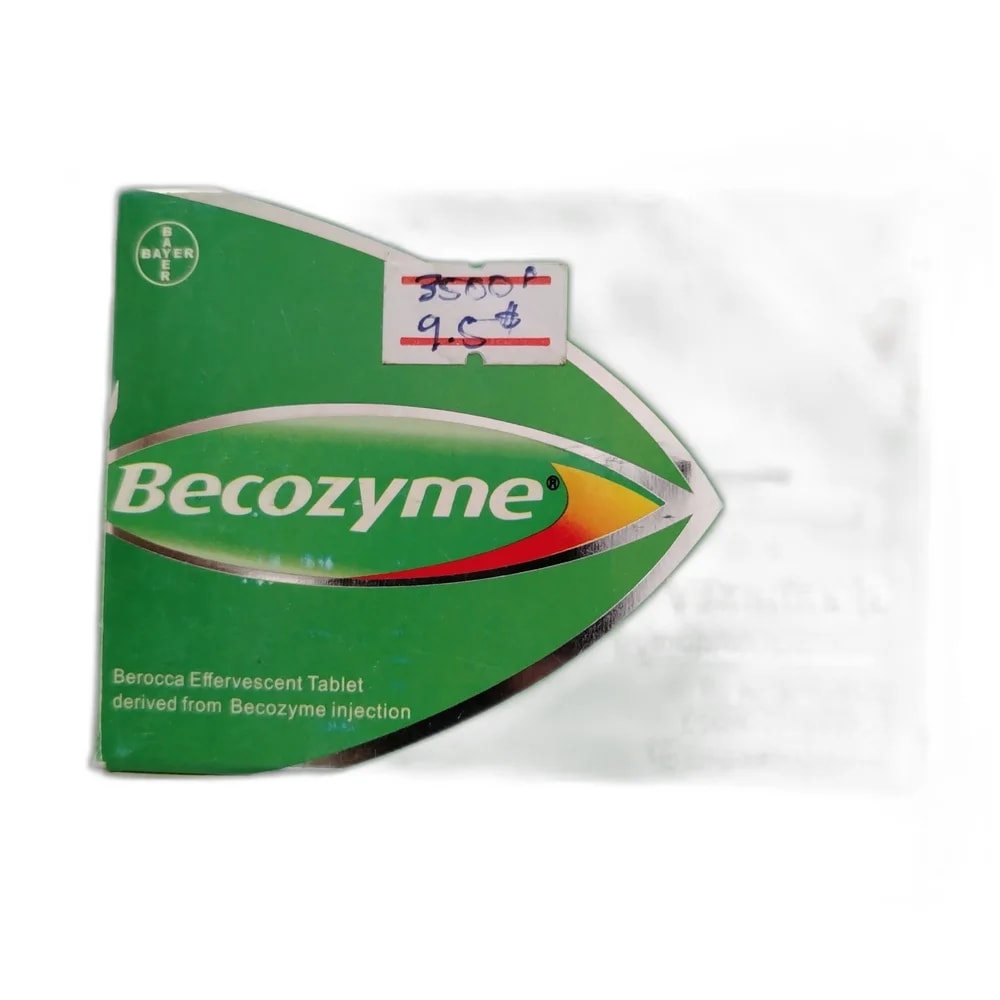 Becozyme B1 10 mg / B2 5.47 mg / B5 6 mg / B6 4 mg / PP 40 mg per 2 mL ampoule - Oudom Puthik Pharmacy