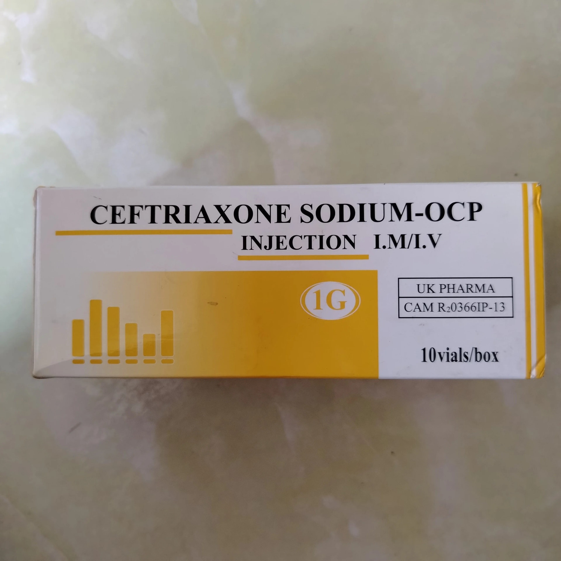 Ceftriaxone Sodium-OCP 1 g - Phal Cham Rouen