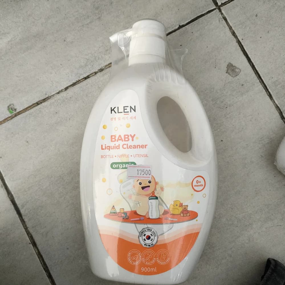KLEN Baby Liquid Cleaner (900ml) Use a few drops per bottle or utensil; rinse thoroughly with water.