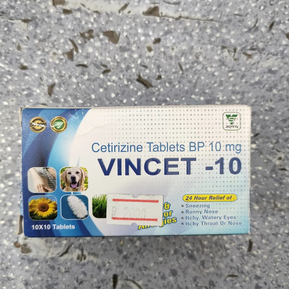 Vincet-10 10 mg - Depot De Pharmacie "A" Kim Houy