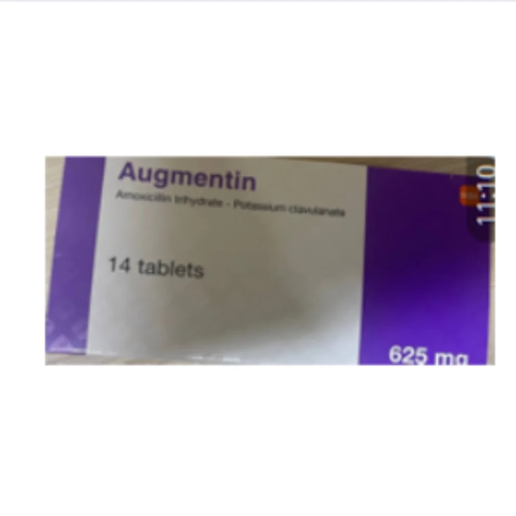 Augmentin 625mg Tablet = AMK 625mg Tablet (Amoxicillin + Clavulanic) - Phnom Penh Care Pharmacy 2ND Floor / Under CENTRAL HOSPITAL