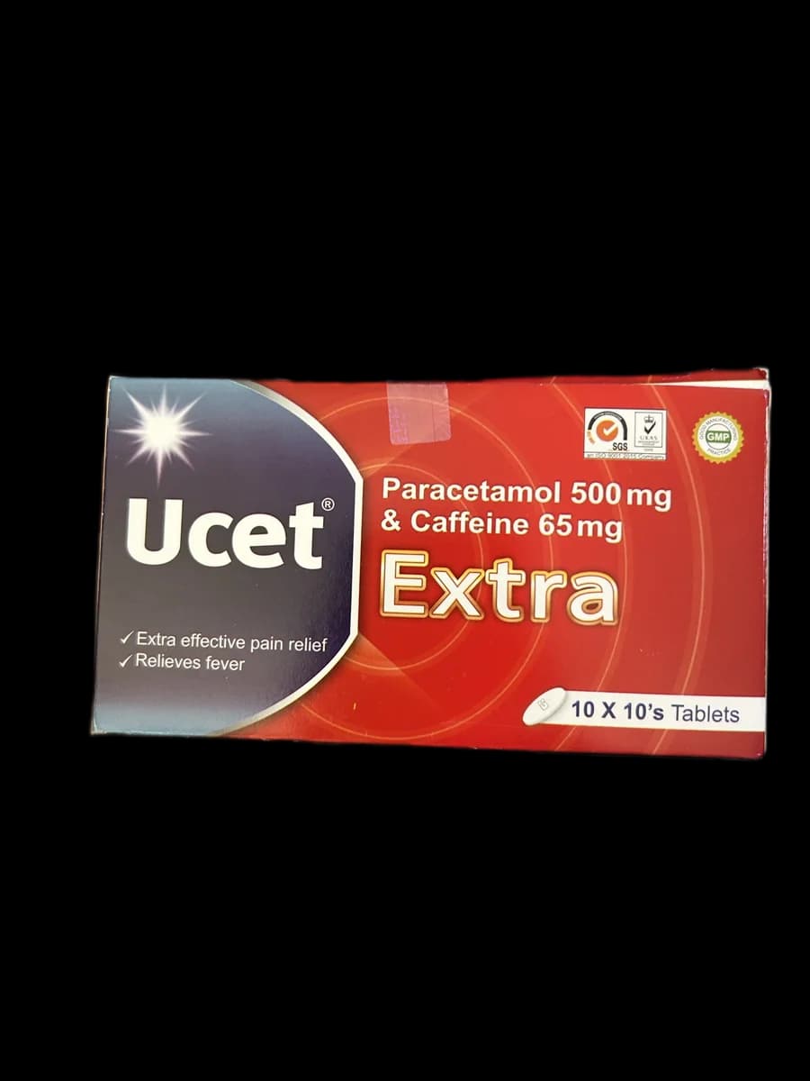 Ucet Extra Paracetamol 500mg / Caffeine 65mg