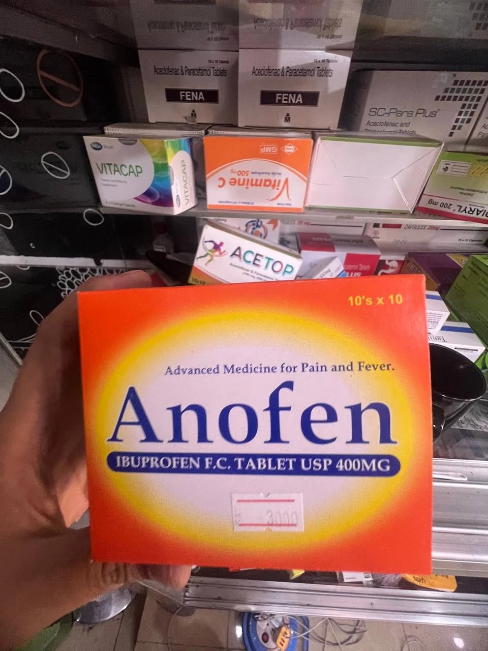 Anofen 400 Ibuprofen 400mg - MONGKUL SOKHAPHEAP PHARMACY