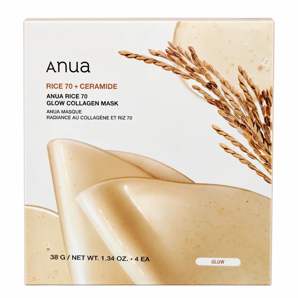 Anua Rice 70 + Ceramide Glow Collagen Mask 38 g - Pharmacy Krech hong