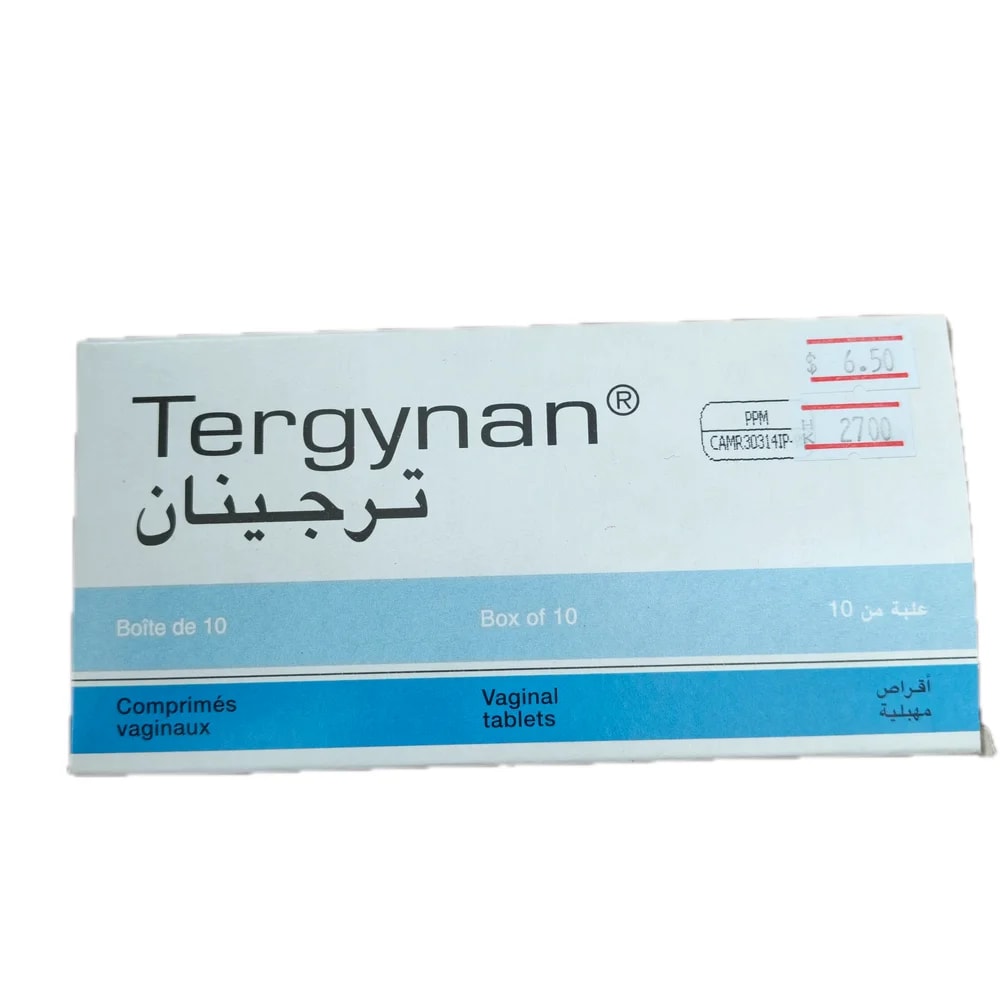 Tergynan 500 mg / 65,000 IU / 100,000 IU - Morhachun Pharmacies
