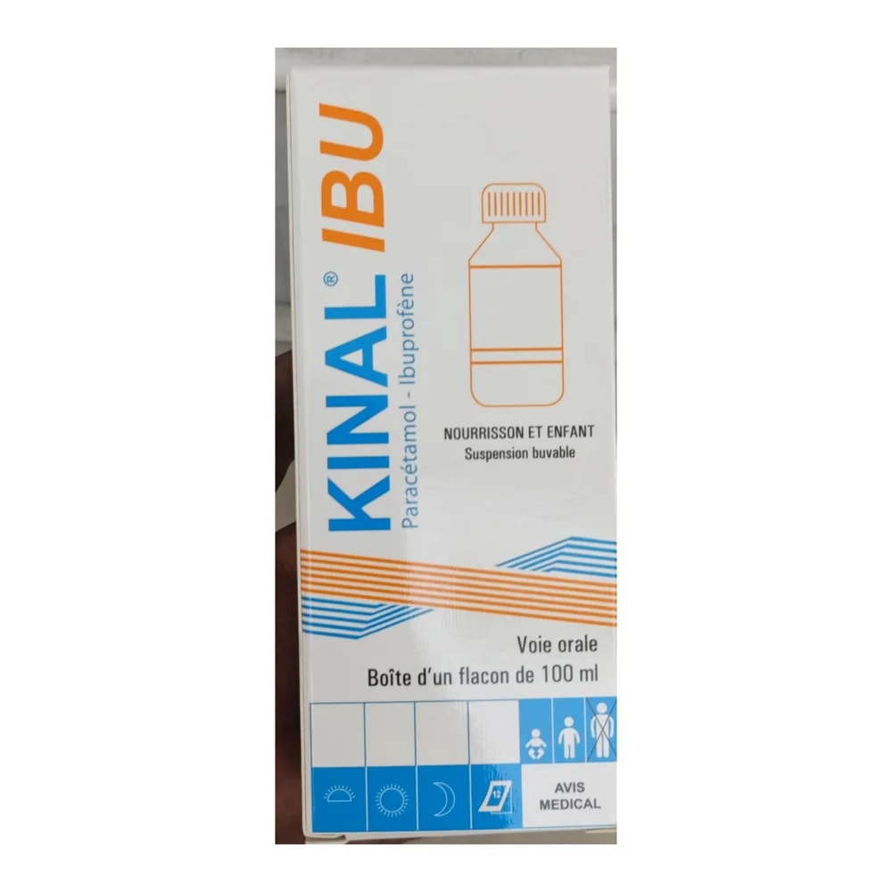 Kinal IBU 125 mg / 100 mg per 5 ml (100 ml) - Morhachun Pharmacies