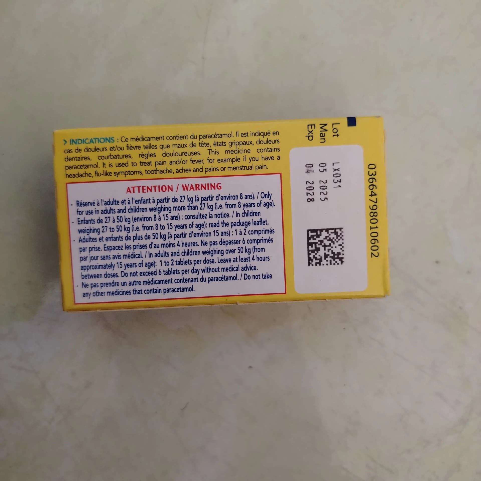 Doliprane 500 mg