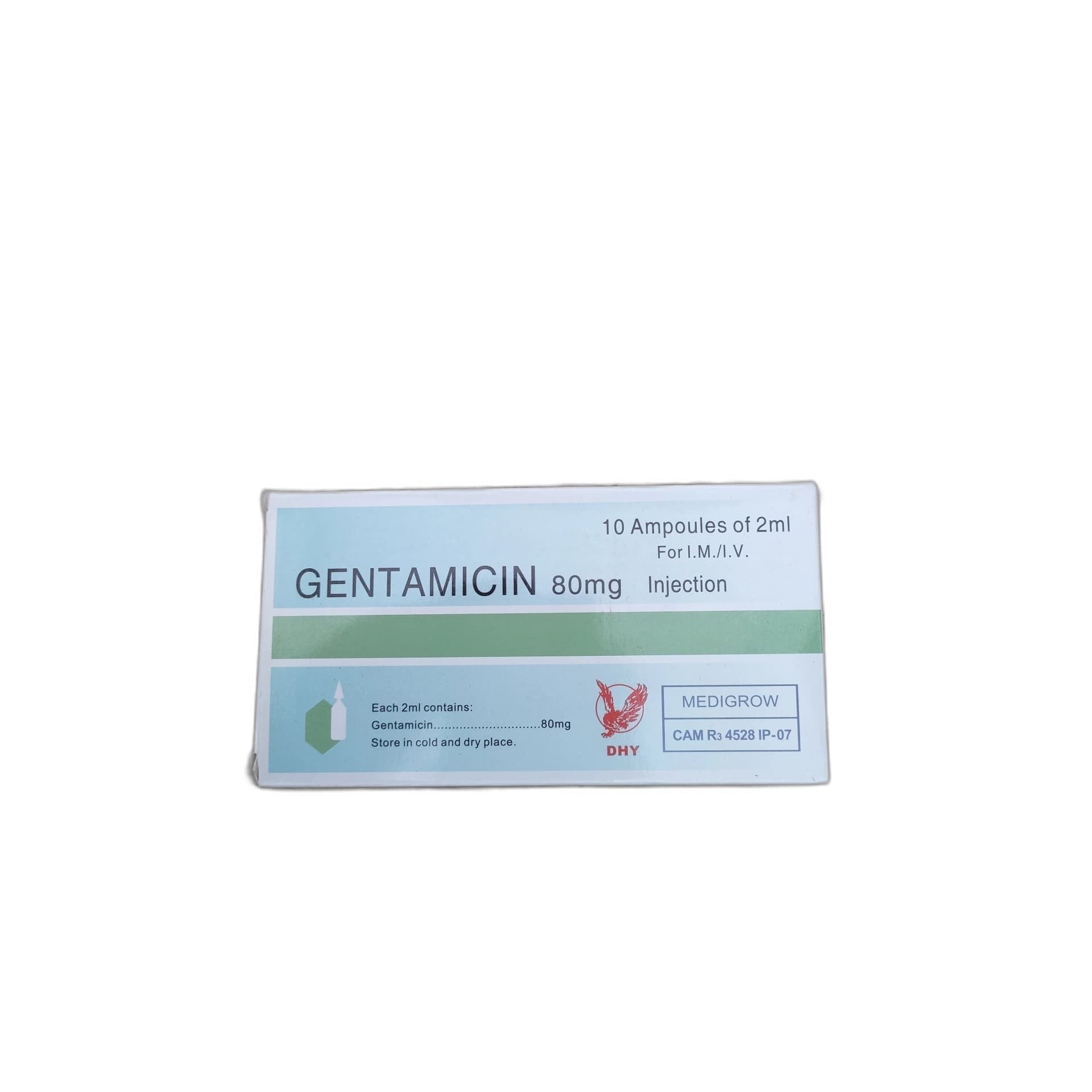 Gentamicin 80mg Injection 80mg/2ml