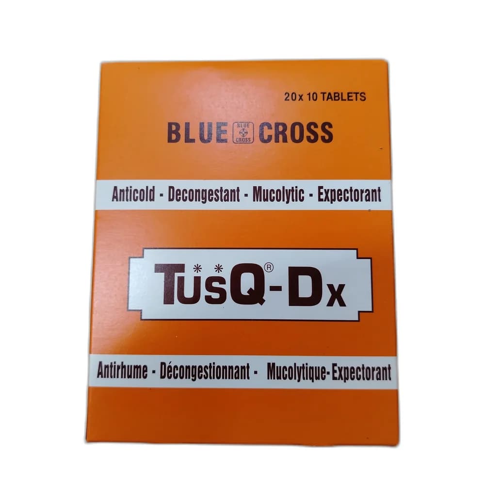 TusQ-Dx 8 mg / 5 mg / 100 mg / 2 mg / 500 mg