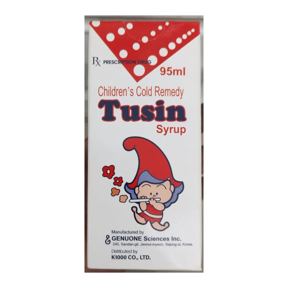 Tusin 1000 mg / 50 mg / 62.5 mg / 8.3 mg / 233.3 mg / 133.3 mg per 100 mL (95 mL) - Morhachun Pharmacies