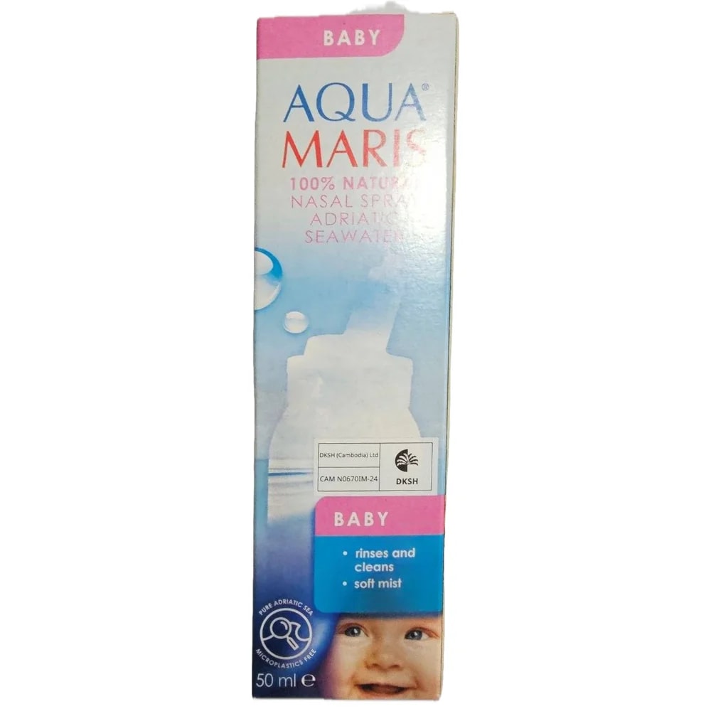 Aqua Maris Baby Isotonic seawater nasal spray (50 ml) - Reach Srey