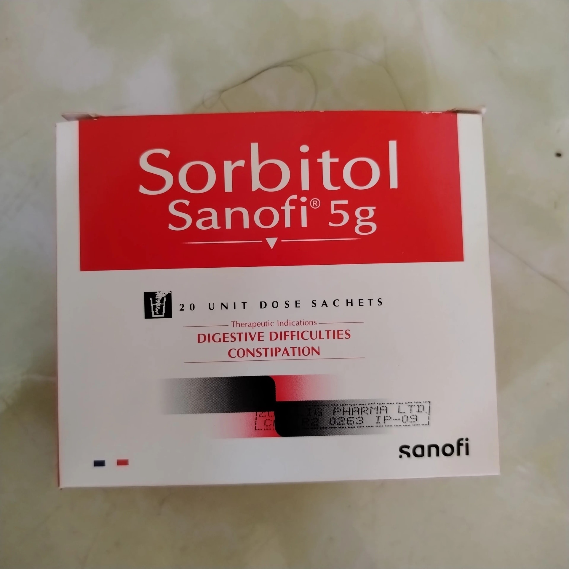 Sorbitol Sanofi 5g 5 g per sachet - Phal Cham Rouen