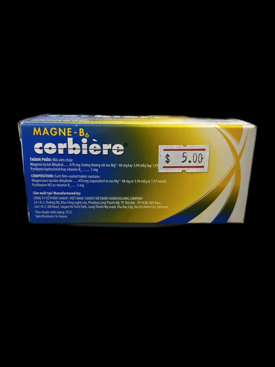 Magne-B6 Corbiere Magnesium 470mg + Pyridoxine 5mg - α±ααααααΆααααααααααααα