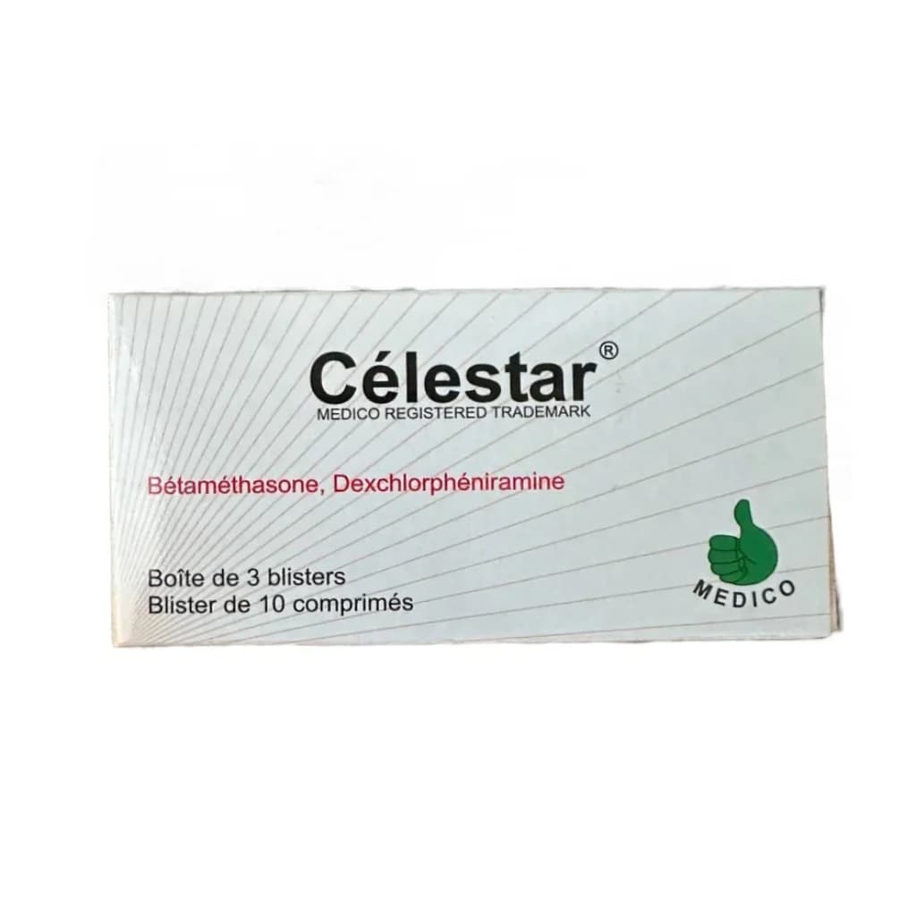 Celestar Betamethasone 0.25 mg / Dexchlorpheniramine maleate 2 mg