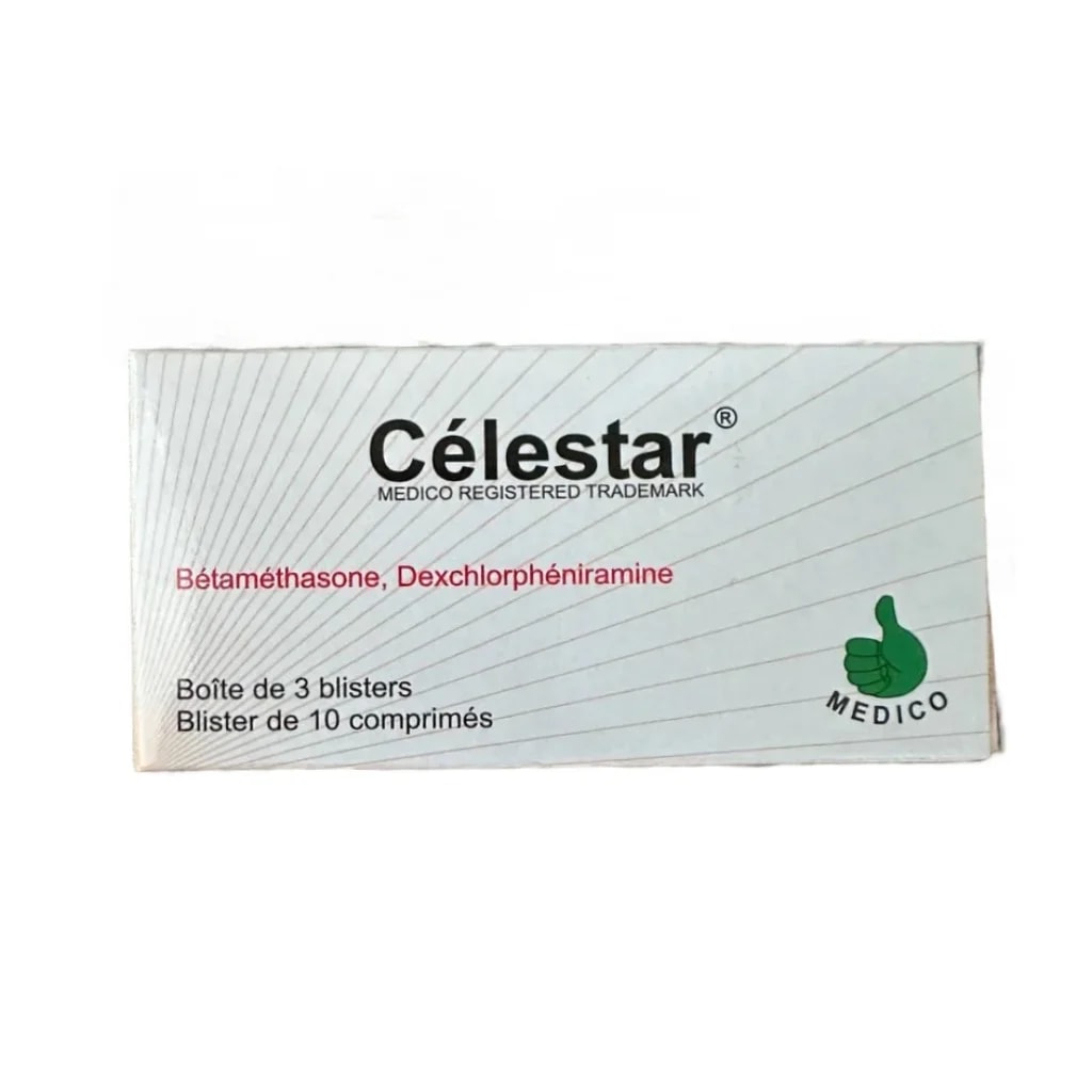 Celestar Betamethasone 0.25 mg / Dexchlorpheniramine maleate 2 mg - PONLEU DOUNG DARA PHARMACY