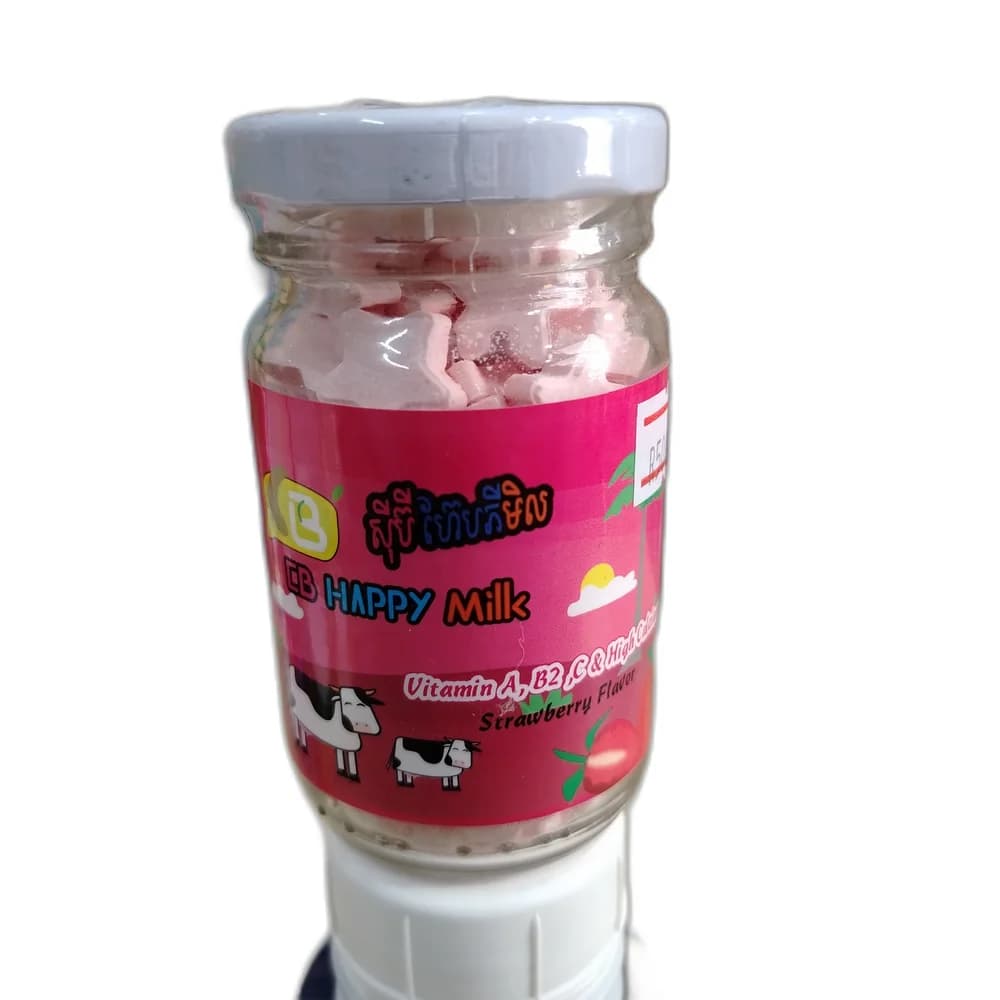 CB Happy Milk (Strawberry Flavor) 80 g per bottle