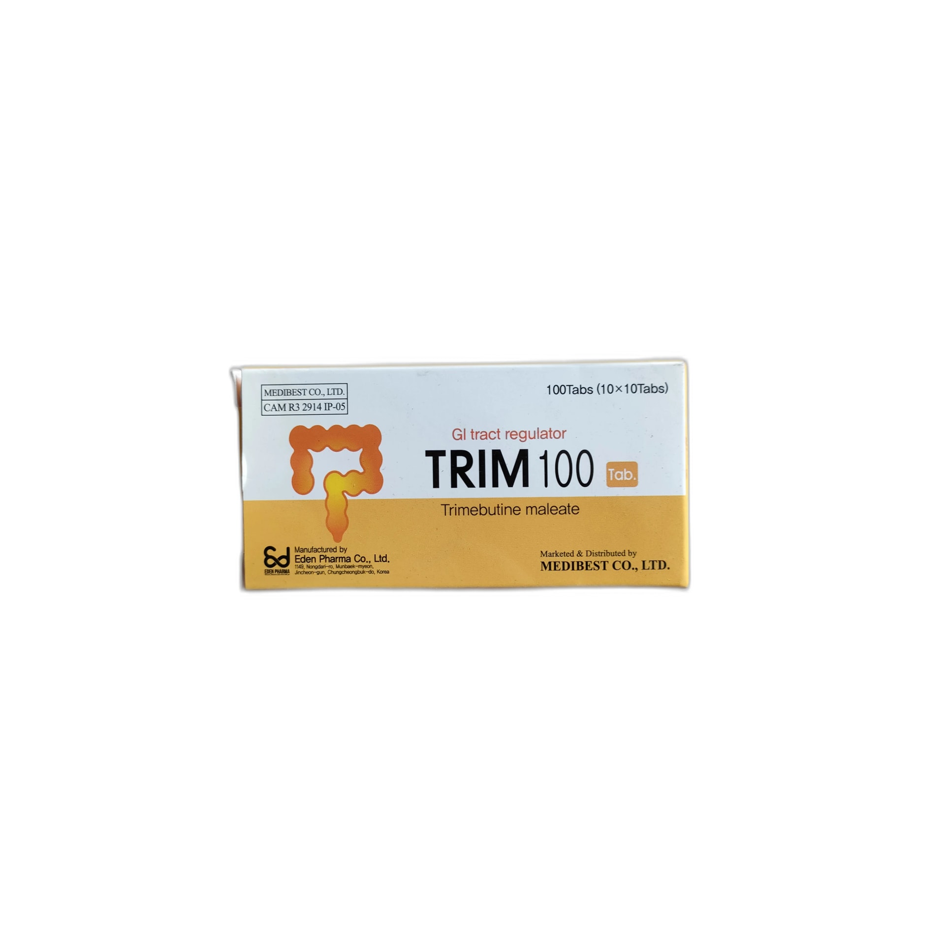 TRIM 100 Trimebutine 100 mg - PONLEU DOUNG DARA PHARMACY