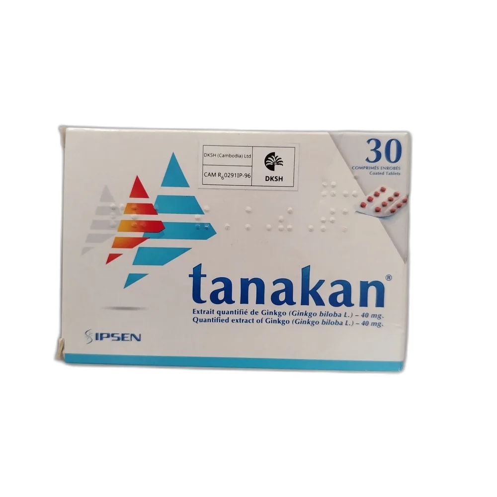 Tanakan 40 mg per coated tablet - Oudom Puthik Pharmacy
