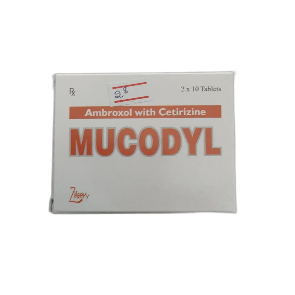 Mucodyl Ambroxol 60 mg + Cetirizine 5 mg