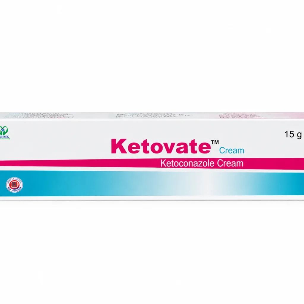 Ketovate cream 15g Ketoconazole 2% - ឱសថស្ថាន សុខលាភ