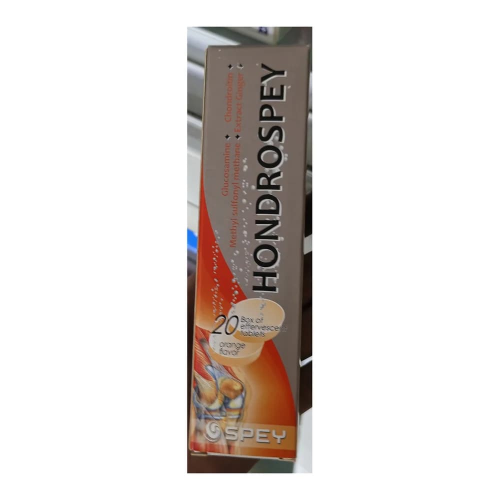 Hondrospey 750 mg / 400 mg / 300 mg / 16 mg per effervescent tablet