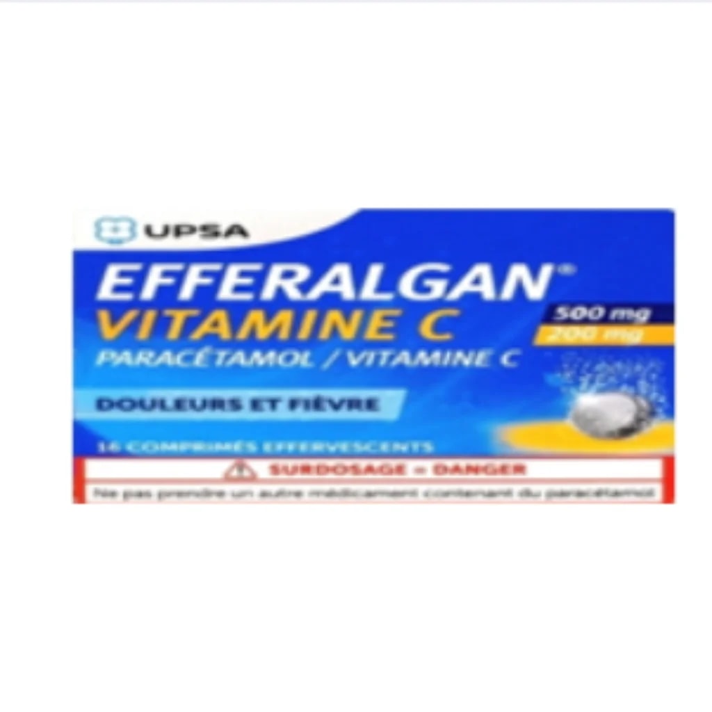 Efferalgan+Vitamine C (500mg/200mg) Eff Tablet (500mg/200mg) - Phnom Penh Care Pharmacy 2ND Floor / Under CENTRAL HOSPITAL