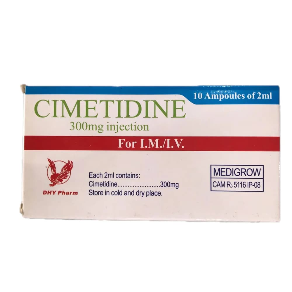 Cimetidine 300 mg/2 ml (2 ml ampoule)