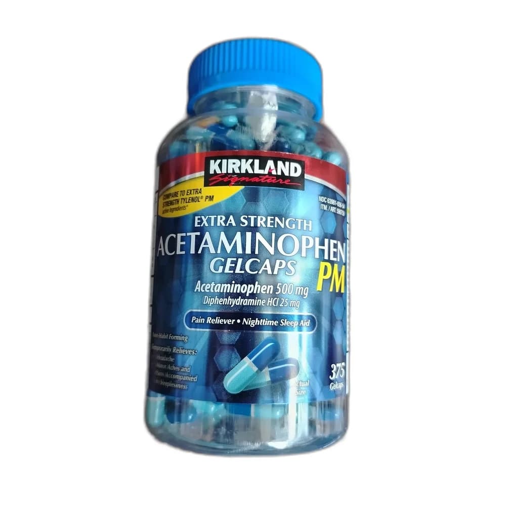 Kirkland Signature Extra Strength Acetaminophen PM 500 mg / 25 mg