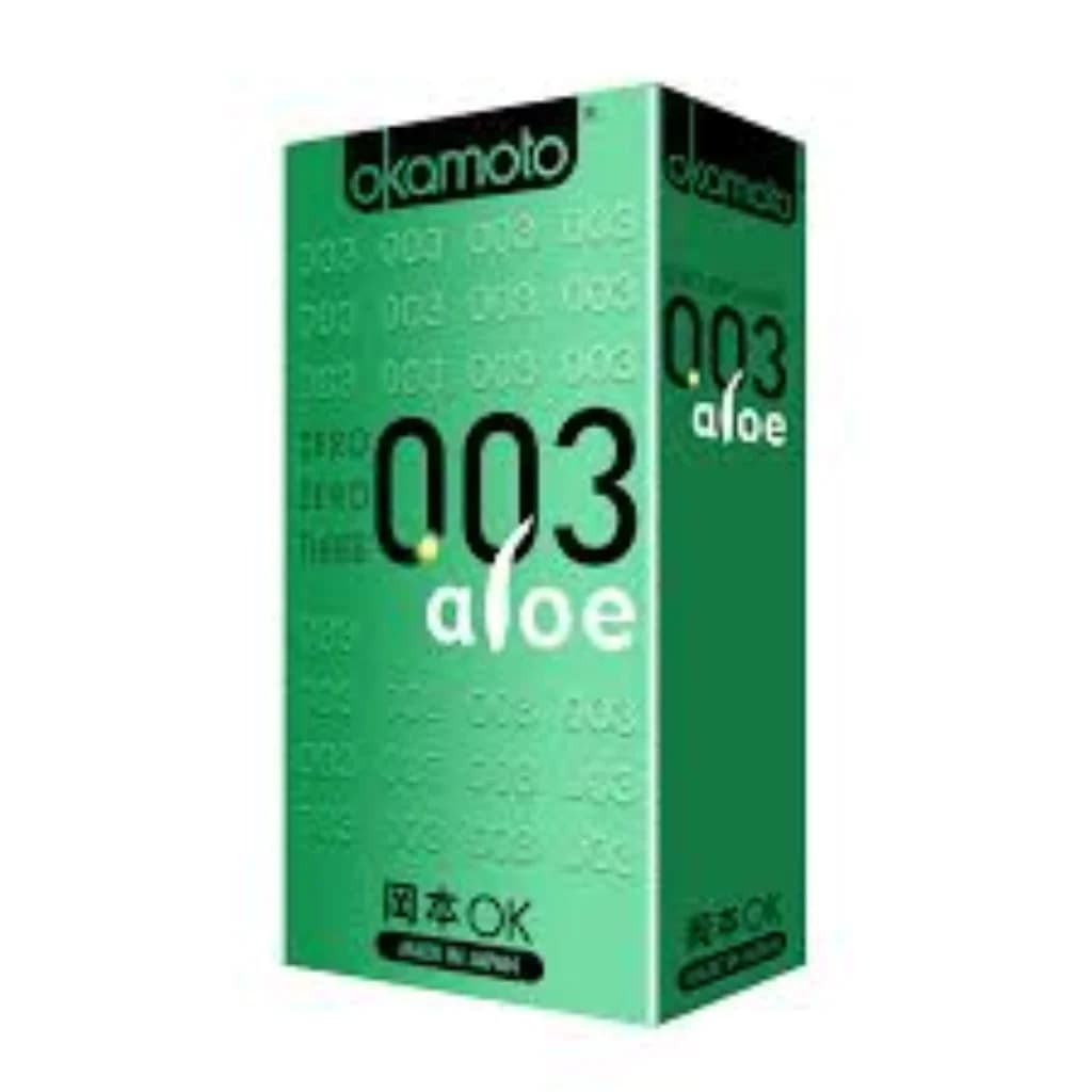 Okamoto 003 Aloe Condoms Standard size latex condom