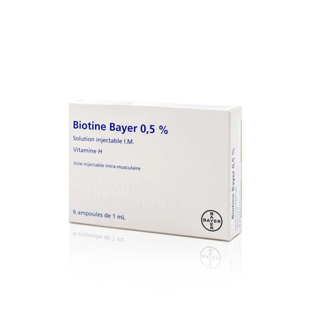 Biotine Bayer 0.5% 0.5% injectable solution / 1 ml - Depot De Pharmacie "A" Kim Houy