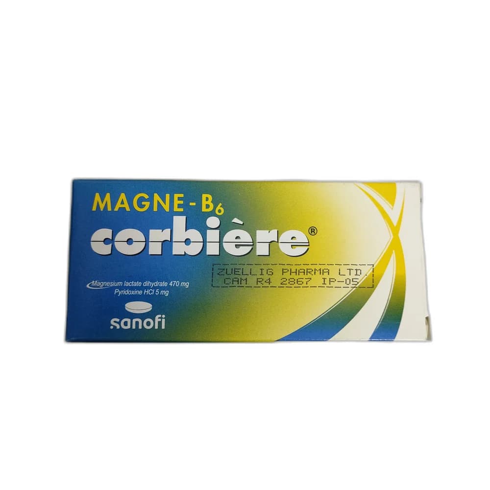 Magne-B6 Corbiere Magnesium lactate dihydrate 470 mg + Pyridoxine HCl 5 mg