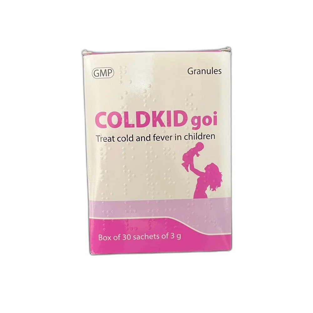 Coldkid goi Paracetamol 325 mg / sodium benzoate 100 mg / chlorpheniramine maleate 2 mg per sachet - Pharmarcy Tareach