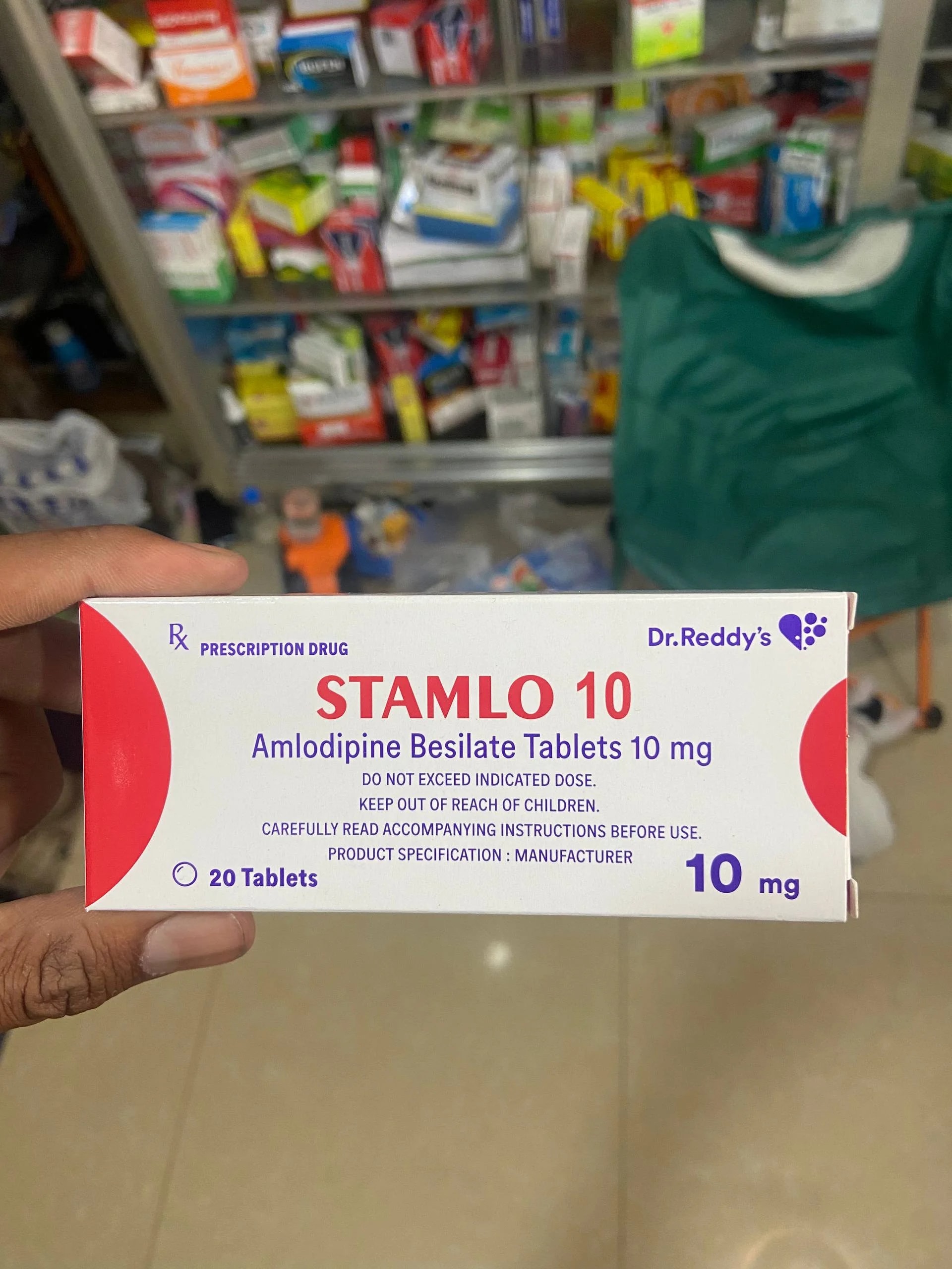 STAMLO 5 Amlodipine 5mg - MONGKUL SOKHAPHEAP PHARMACY